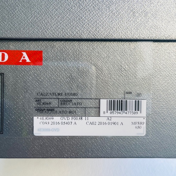 SOLD ‼️ PRADA SMART CASUAL BUSINESS SHOES 4E3069. - Picture 12 of 13